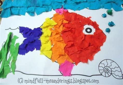Fish Collage Paper Craft For Kids .